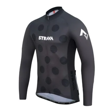 Long jersey 2 STRAVA осень с длинным рукавом Велоспорт Джерси костюм ropa ciclismo велосипедный костюм горный велосипед Джерси форма 20D - Цвет: Long jersey 2