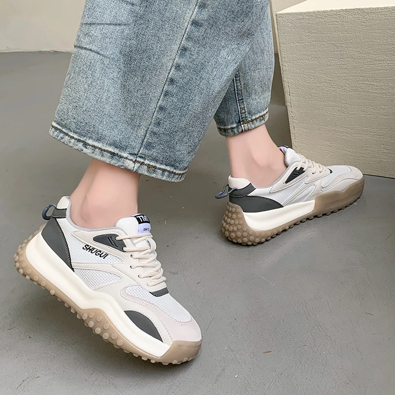 

Sneakers Women Chunky Shoes Fashion Designer Breathable Thick Sole Sport Female Shoes Platform Sneakers Women Zapatillas Mujer