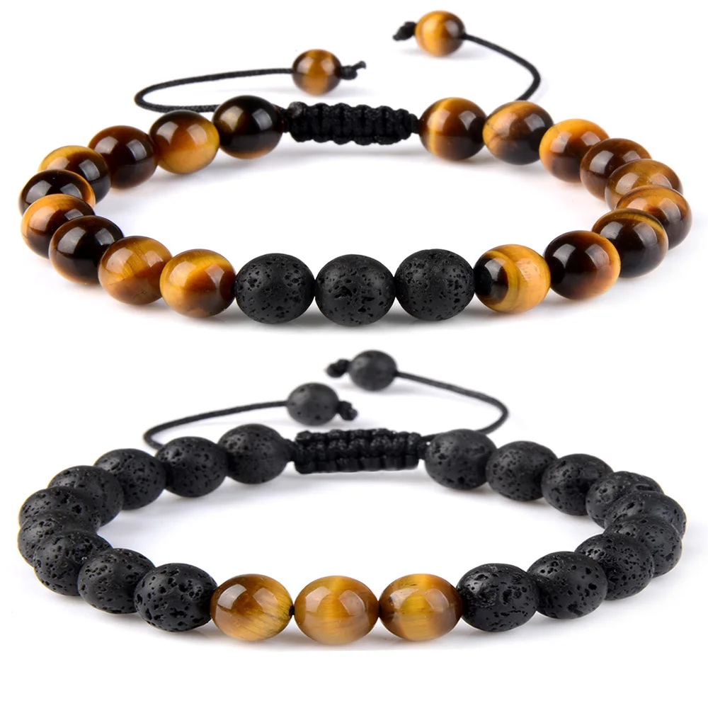 Натуральный камень искусственные тигровые глаза лава ароматерапия диффузор