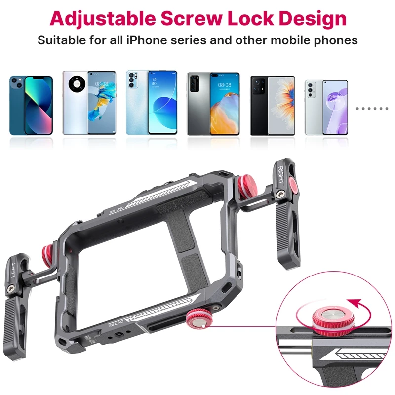 Ulanzi Lino Phone Cage for iPhone X XR XS Max 11 12 13 Mini/Pro/Pro Max Full Frame  Smartphone Rig With Hand Grip Phone Vlog enlarge