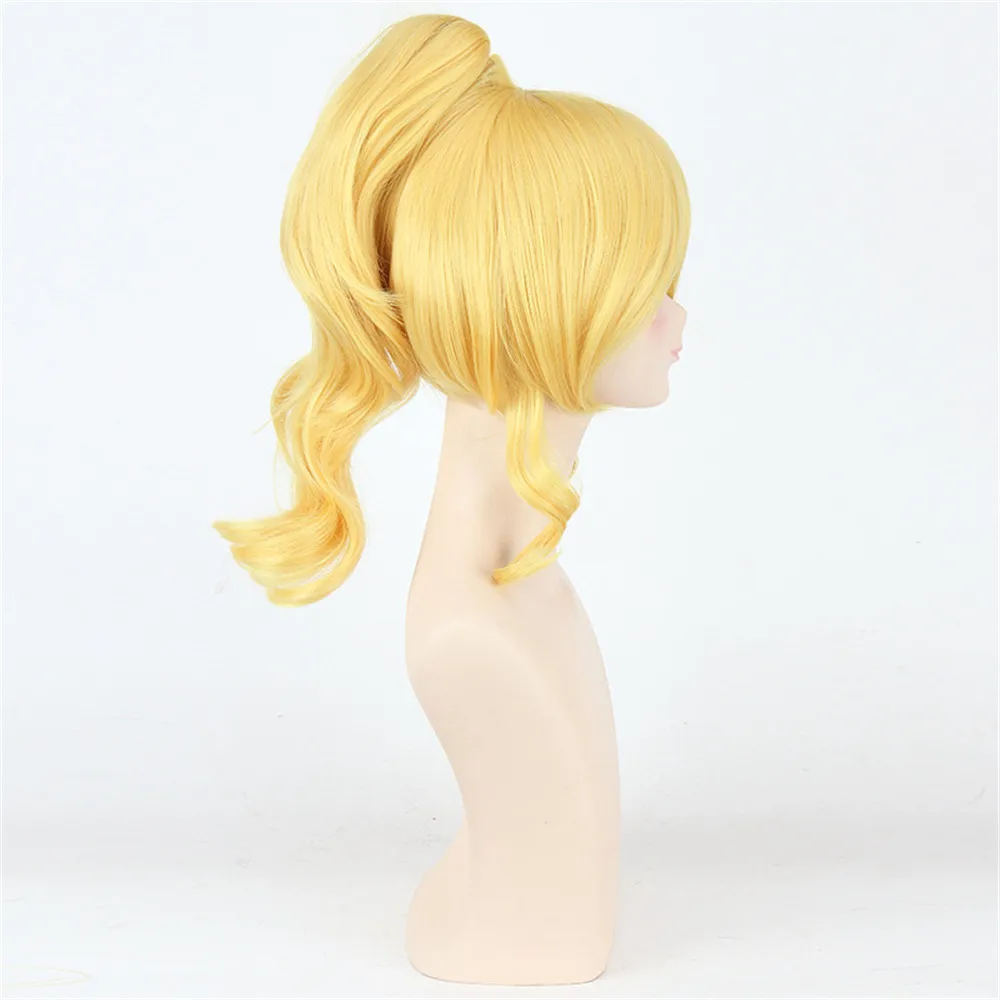 Эли аясе парик 50 см золотые волосы термостойкие девушки женщины LoveLive |