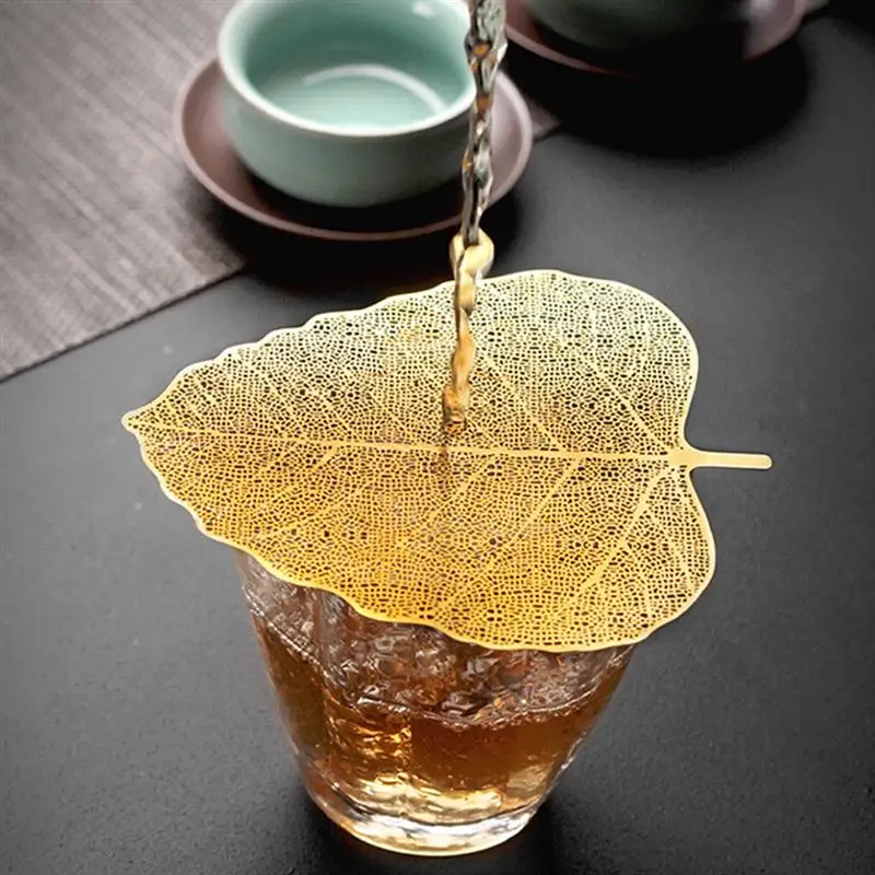 

3pcs Leaf Shaped Tea Strainer Stainless Steel Tea Filter Kungfu Tea Strainer Household Tea Strainer for Home Office