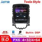 Автомобильный мультимедийный плеер Tesla style, Android 9,0, 4 ГБ, 64 ГБ, без DVD-плеера, GPS-навигация, стерео, для OPEL Vauxhall, Holden, Astra, J 2010-2013