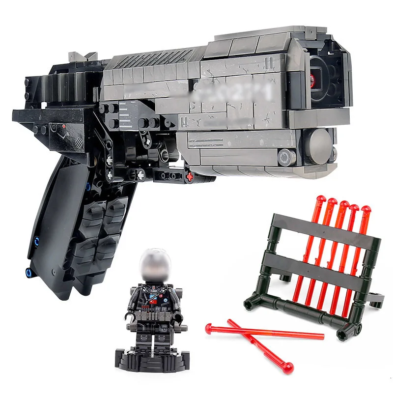 Бродячая Земляная Игрушечная модель пистолета строительные блоки Сигнальный