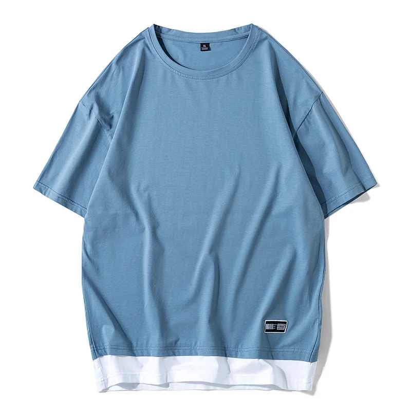 Новинка 2020 брендовая Однотонная футболка WWKK в стиле хип-хоп оверсайз расширенная