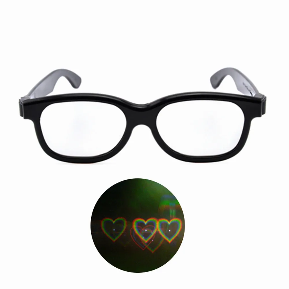 1 шт. Фестиваль новинок 3D Raves призмы лазерные очки свет ABS / жесткий ПК пластиковая