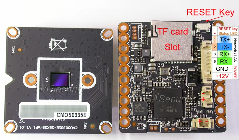 WiFi 5.0MP H.265 1/2.5 &quotSmartSens SC335E CMOS + 50WX / XM550 CCTV IP камера Модуль платы блока программного