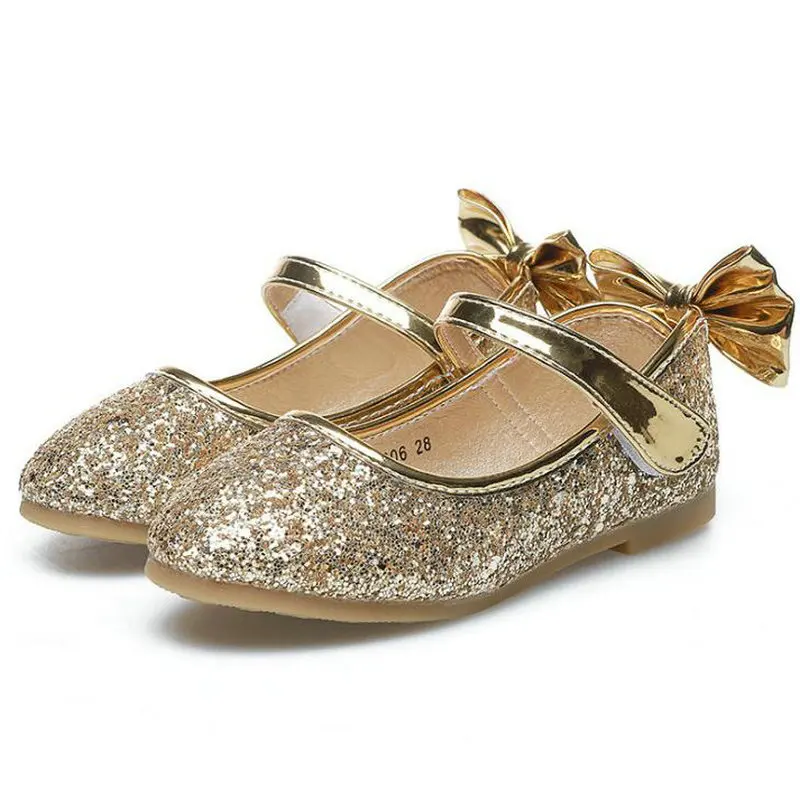 Новинка 2020 детская обувь кожаная принцессы для девочек Свадебная танцев|Кожаная