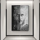 Абстрактная Картина на холсте Ragnar Lothbrok картины викингов картина маслом постер современное настенное искусство