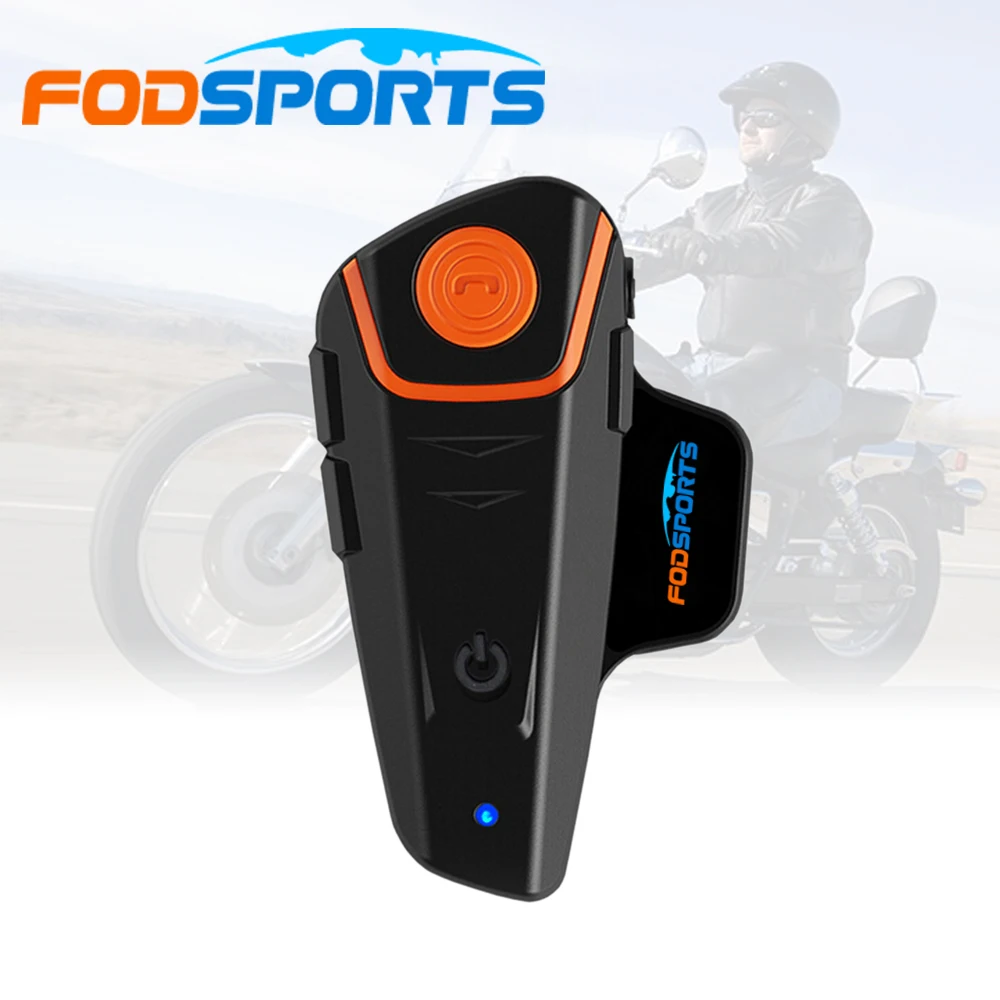 Fodsports мотоциклетная Беспроводная bluetooth гарнитура для шлема 3 Rider BT S2 Pro intercomunicador