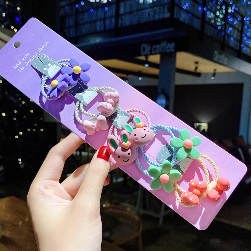 

2020 New Cute Children Baby Elastic Hair Rubber Bands Accessories Holder kids Girl Hair Tie Hair Ring Accessories Scrunchies