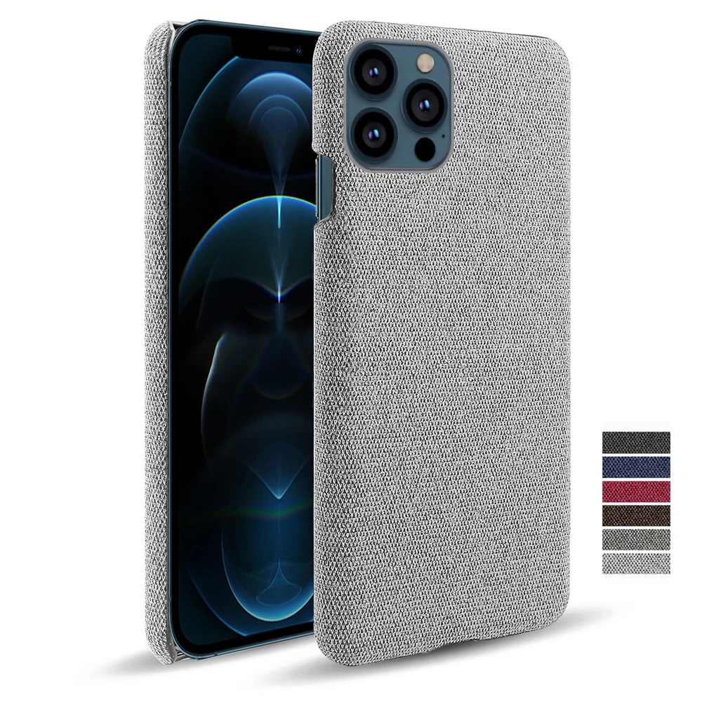 

For iPhone 13 Pro XR X SE 2020 7 8 Plus Funda Cloth Texture Woven Cover Antiskid Febric Case For iPhone 13 12 Mini 11 Pro XS Max