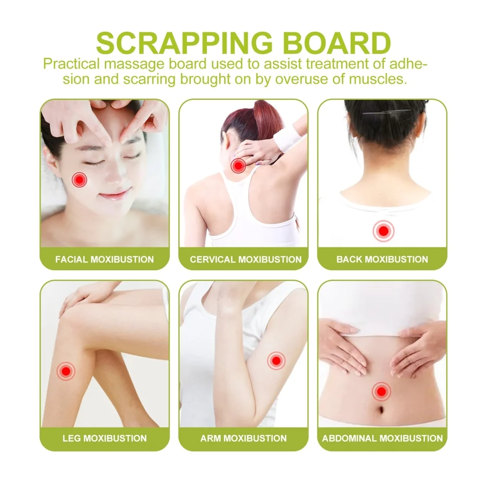 

Black Stone Massaging Board Beauty Scraping Tool Body Massager Guasha Board