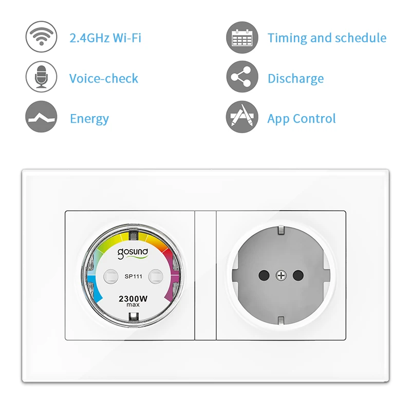 Aubess WiFi Tuya Smart Plugs Mini Sockets Life APP Real-Time Monitor Wireless Remote Voice Control For Alexa Google Home | Обустройство