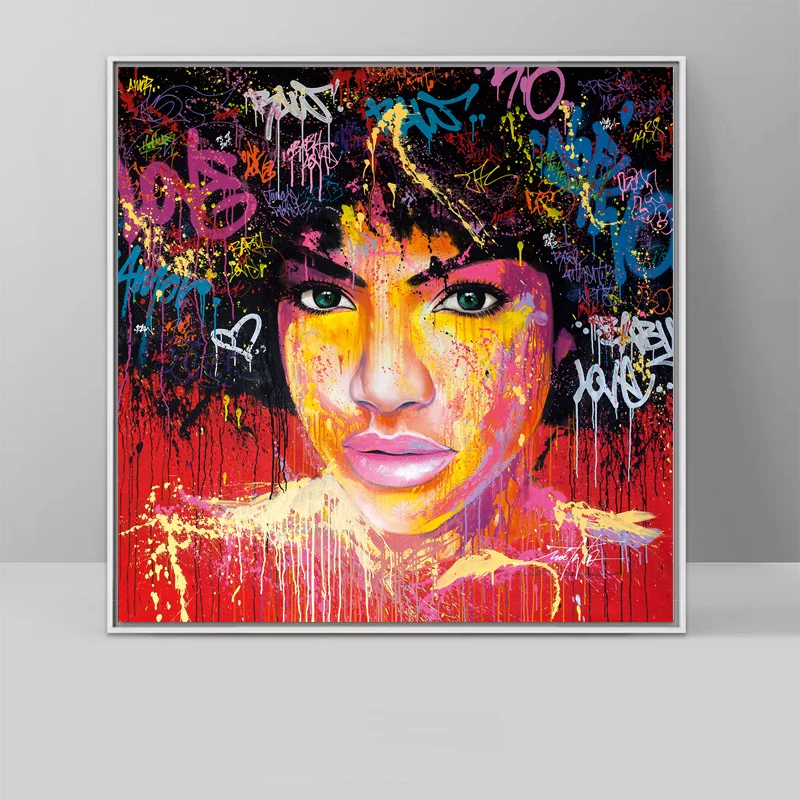 RELIABLI художественная портретная живопись абстрактные буквы Девушки картина
