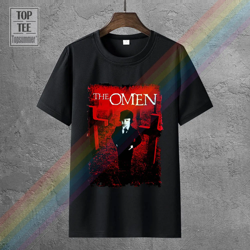 

Omen Movie Men Funny T Shirt Harajuku Top Tshirts Fashion 2019 Tee Shirt Skull T-Shirt Men Tops