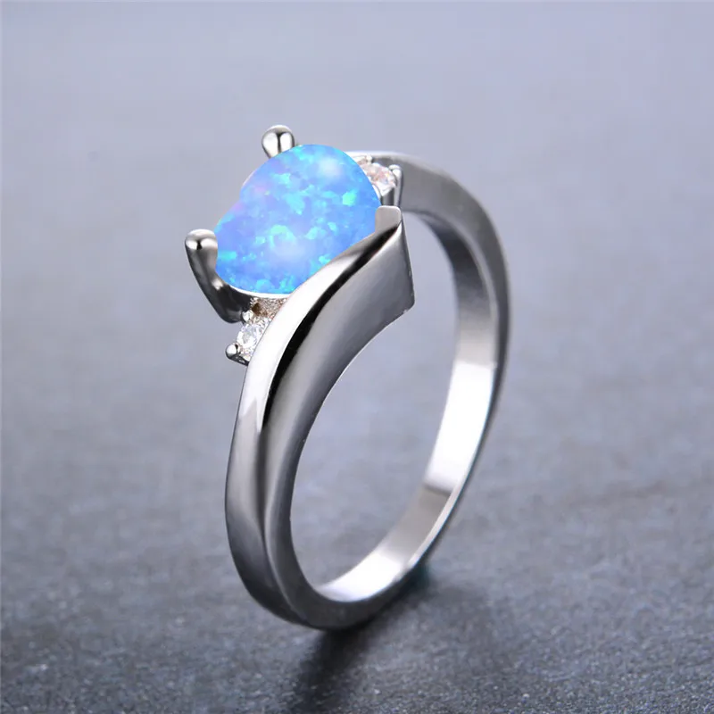 В винтажном стиле Женские синие белые опаловые ювелирные изделия лакомство