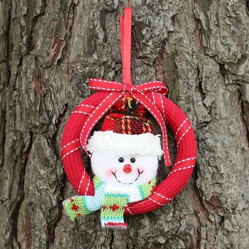 

3 Pcs Christmas Wreath Creative Hanging Wreath Front Door Wreath Christmas Supplies
