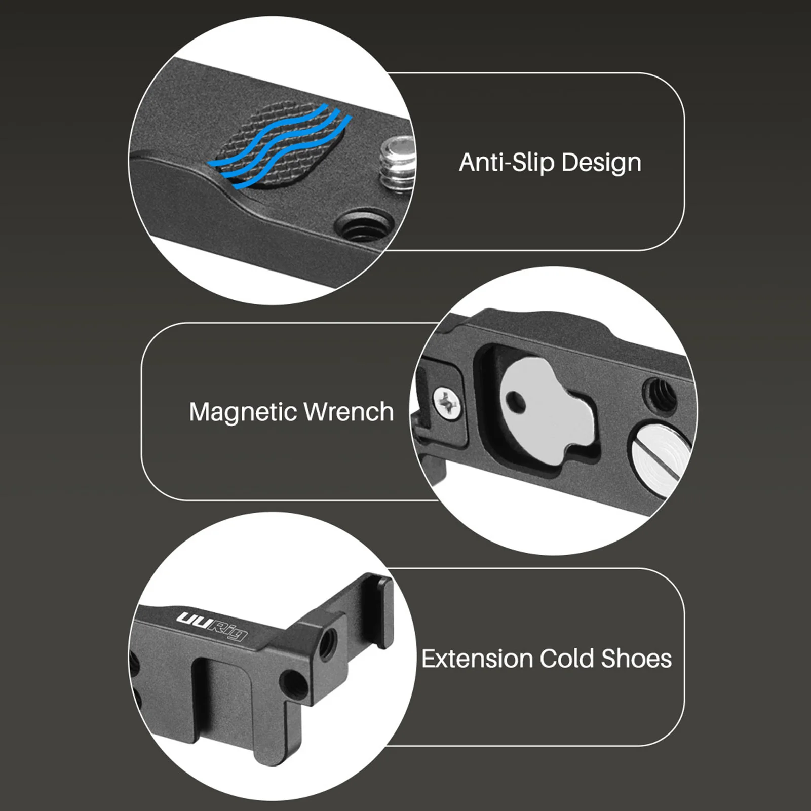 

Ulanzi UUrig R039 Quick Release L Plate Holder Quick Removal Camera Anti-Skid Tripod Handheld Gimbal Accessory For Nikon Z50