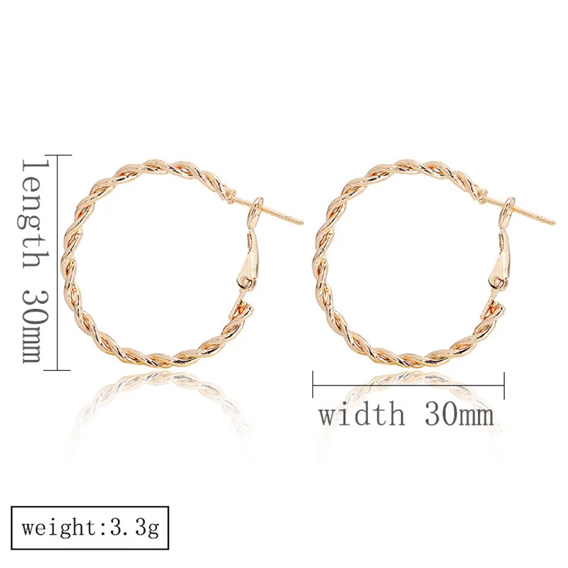 

Fashion Bohemian hoop Earrings for Women's earring Gold Filled round Gold Earring Circle hoop Earrings Wedding Jewelry Gift