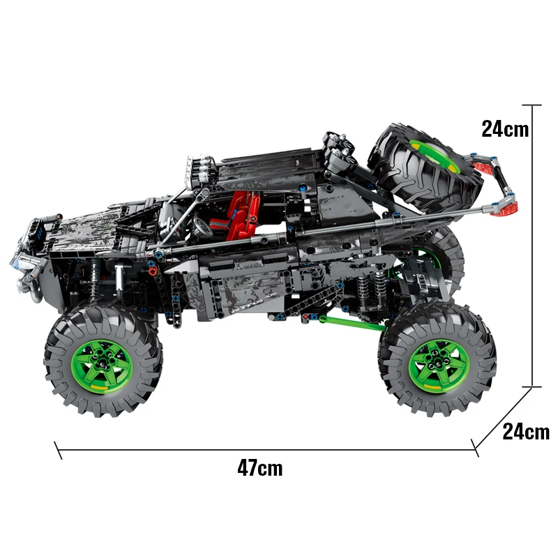 

1233Pcs City Creator MOC RC Racing Car Model Building Blocks Technical Remote Control Off-road Vehicle Bricks Toys for Children