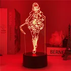 Светодиодный ночник с высокой талией 3d, ужасная модель с персонажами аниме светильник ный ночсветильник для спальни