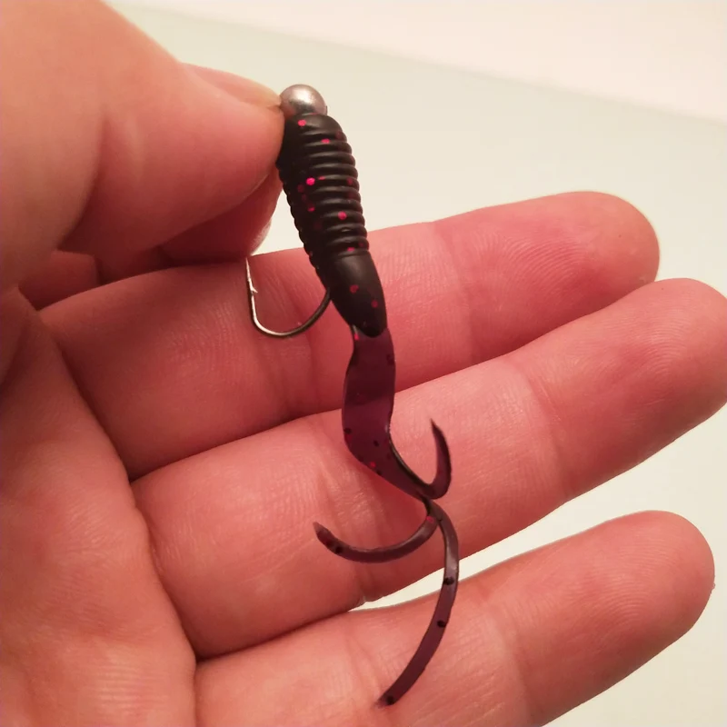 Рыболовная приманка POETRYYI Мягкая силиконовая 40 мм 0 7 г с тройным хвостом воблеры