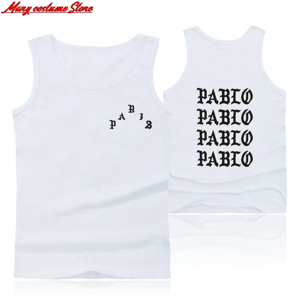 I Feel Like Paul Pablo Kanye West Printing Cotton Coat Men Summer Sleeveless Tank Tops 2019 Hot Trend Casual Clothing Vest | Мужская
