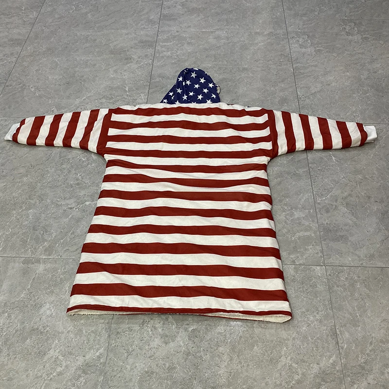 Зимние уличные огромные пушистые одеяла с капюшоном мягкая теплая удобная