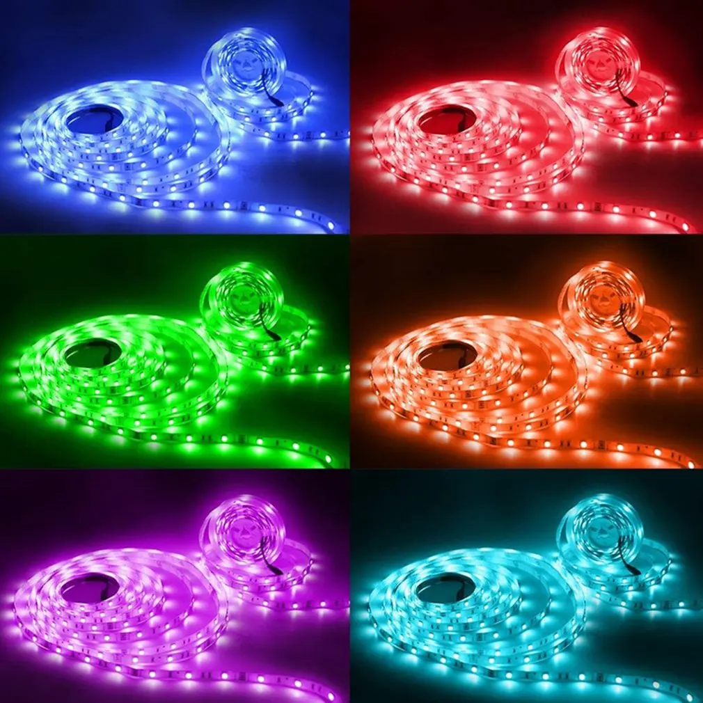 

Световая лента, 5 м светильник вая лента с 150 светодиодами светильник 12 В, 50RGB, комплект световых ремней, водонепроницаемый комплект светильн...
