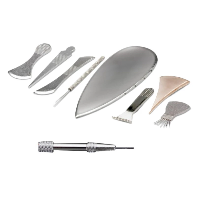 

9Pc/Lot Stainless Steel Gua Sha Scraper Physical Therapy Fascia Knife Myofascial Release IASTM Tools