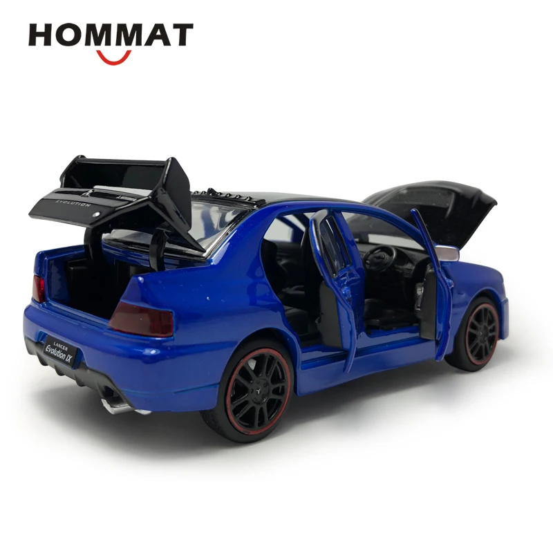 HOMMAT 1:32 масштаб Lancer Evolution IX EVO сплав металла Diecasts и игрушечные автомобили модель