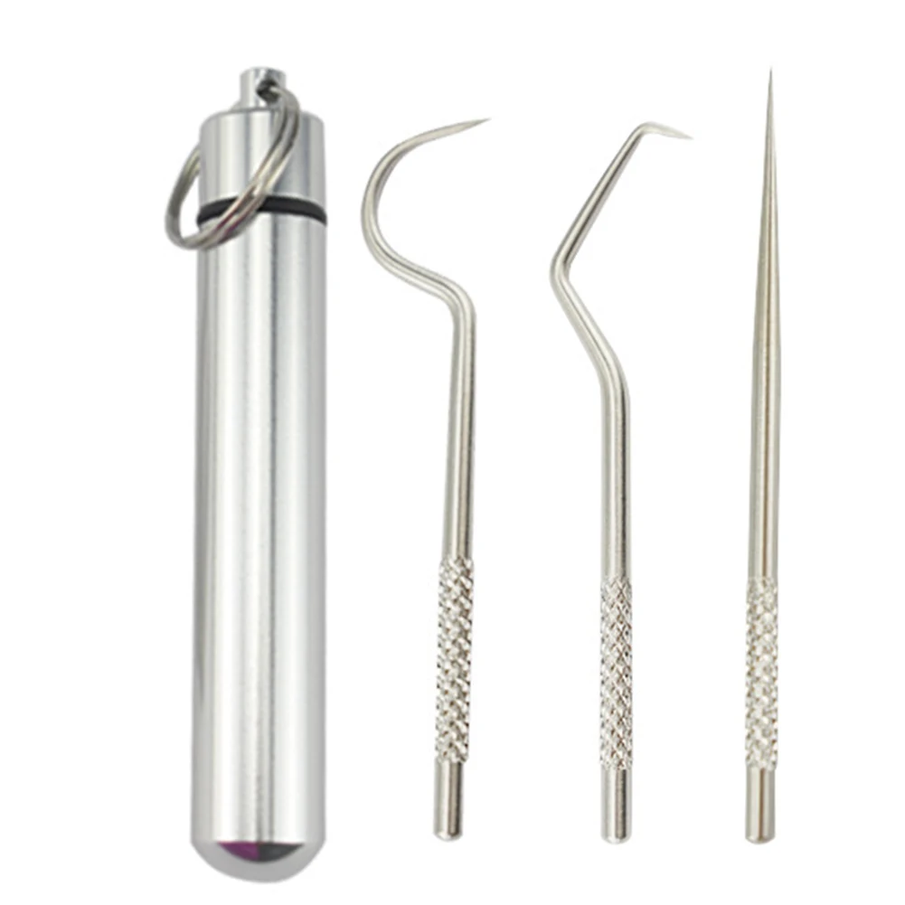 

3pcs Stainless Steel Dental Dentist Prepared Tool Set Probe Tooth Care Kit Instrument Tweezer Hoe Sickle Scaler Dental Product