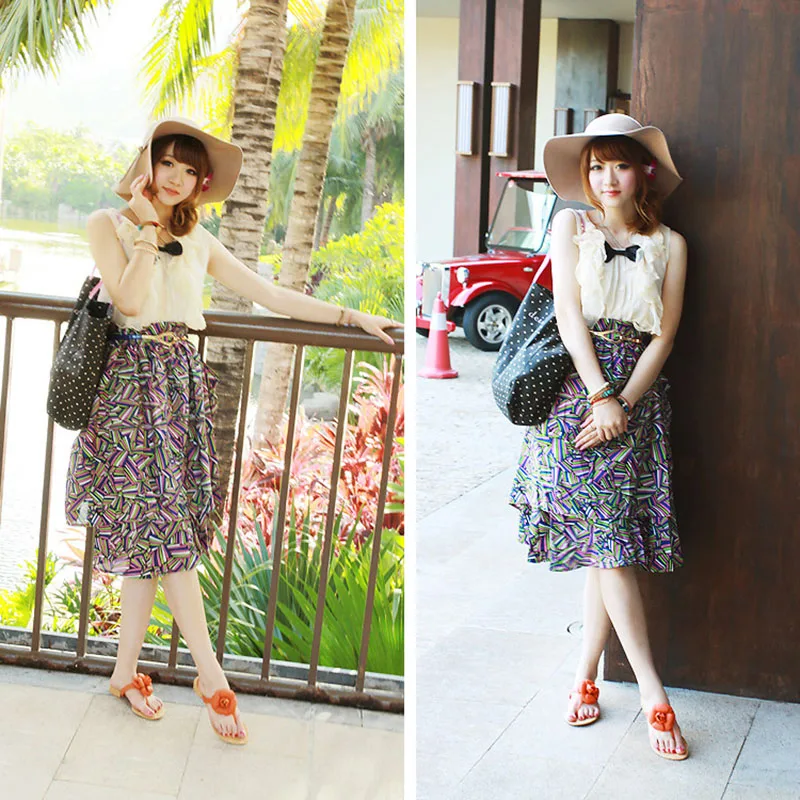 Шляпа от солнца Женская с волнами модная пляжная Панама широкими полями в