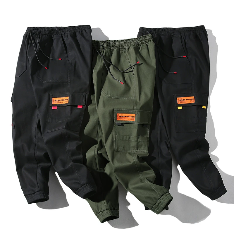 3 Цвета брюки карго для мужчин 2020 на весну и лето повседневные штаны с эластичной
