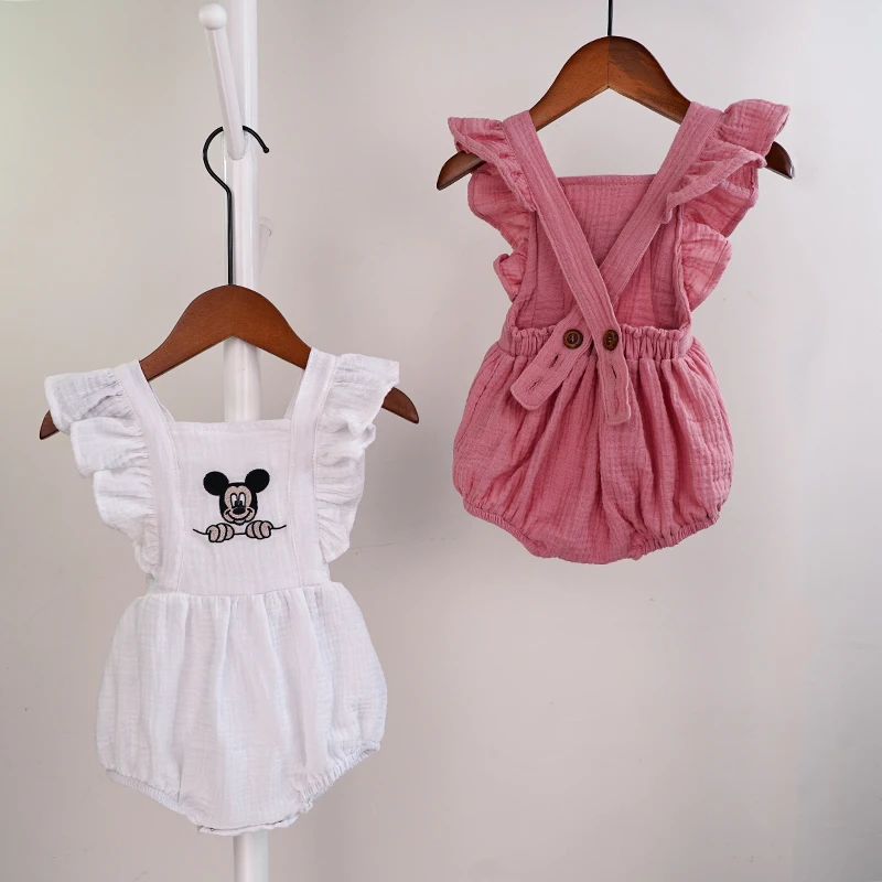 Одежда для новорожденных с изображением Микки Мауса|Ромперы| |