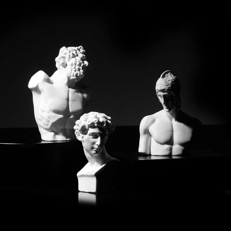 Новая абстрактная портретная брошь с имитацией гипсового рисунка в виде