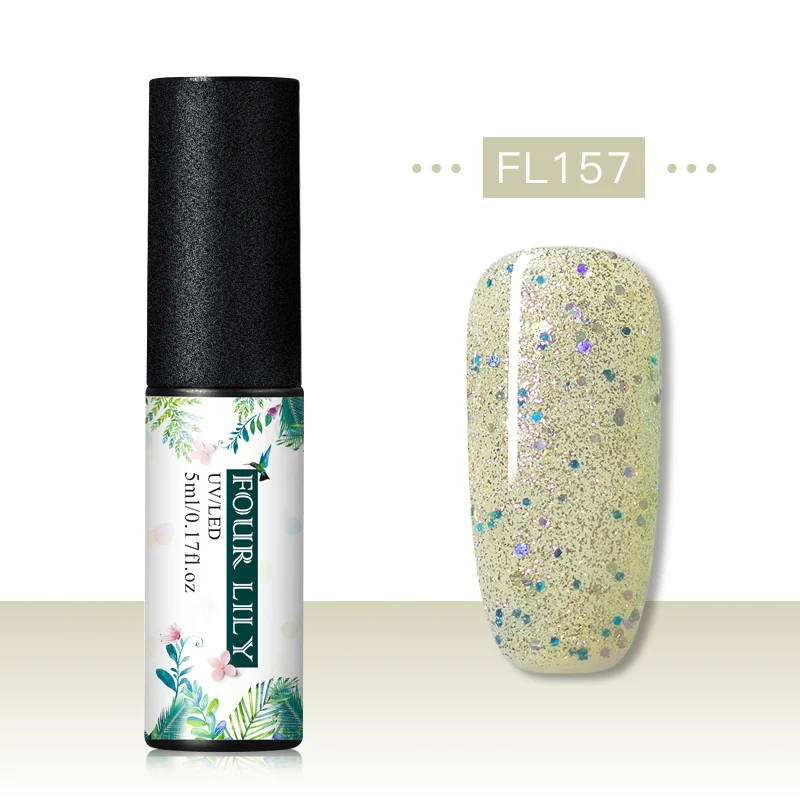 CS06928 Четыре лилии Гель-лак набор УФ Vernis Полупостоянный праймер верхнее покрытие 5 мл цветной гель для ногтей лак Nagellak Soak Off лак - Цвет: CS06928