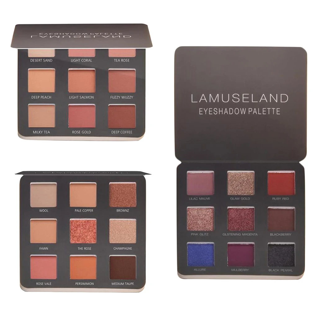 

Make-up Palette, 9 Color Eyeshadow Palettes with Matt And Glitter Colors