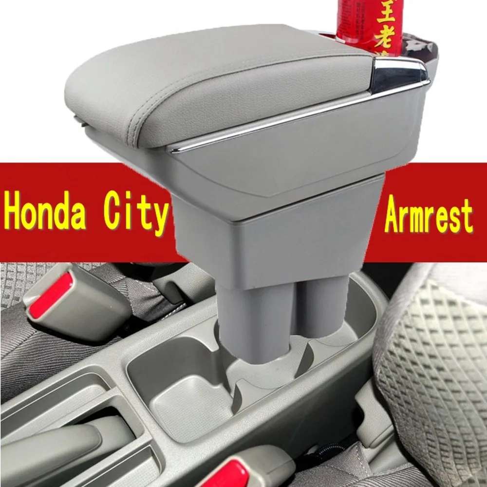 Для Honda City подлокотник коробка центральный магазин содержание с подстаканником
