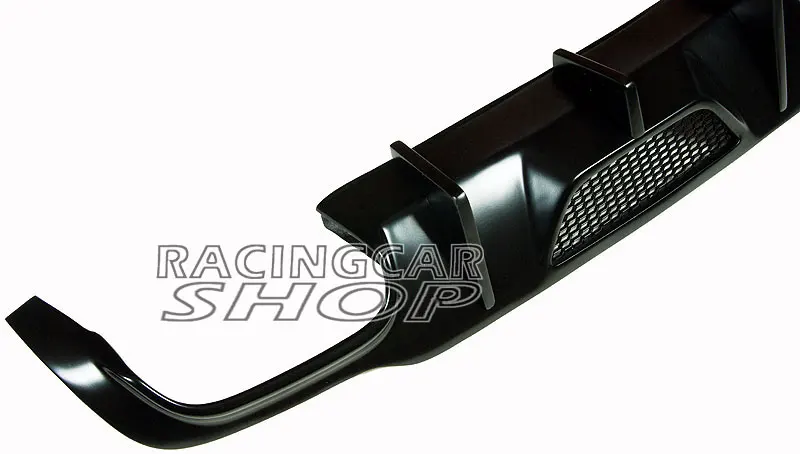 UNPAINTED V style sedan BLACK rear lip diffuser for BENZ W204 C63 coupe C250 C300 C350 AMG SPORT BUMPER 2012- M022F