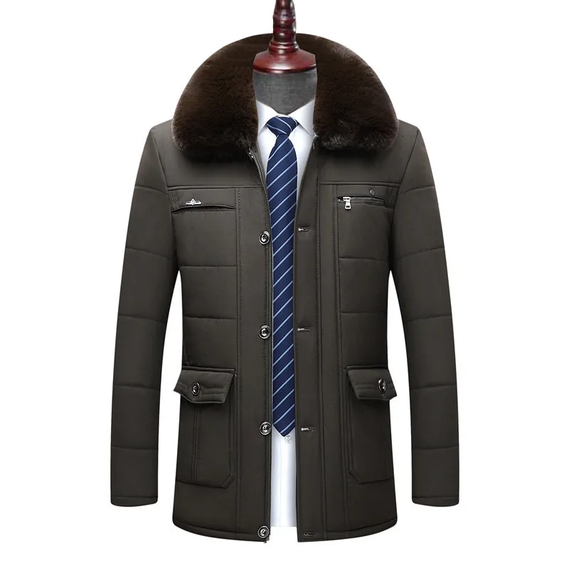 2 Плюс 8XL 6XL 5XL стиль зимнее мужское теплое пальто из плотного флиса модные длинные куртки Мужская брендовая одежда мужское пальто с меховым воротником - Color: 2