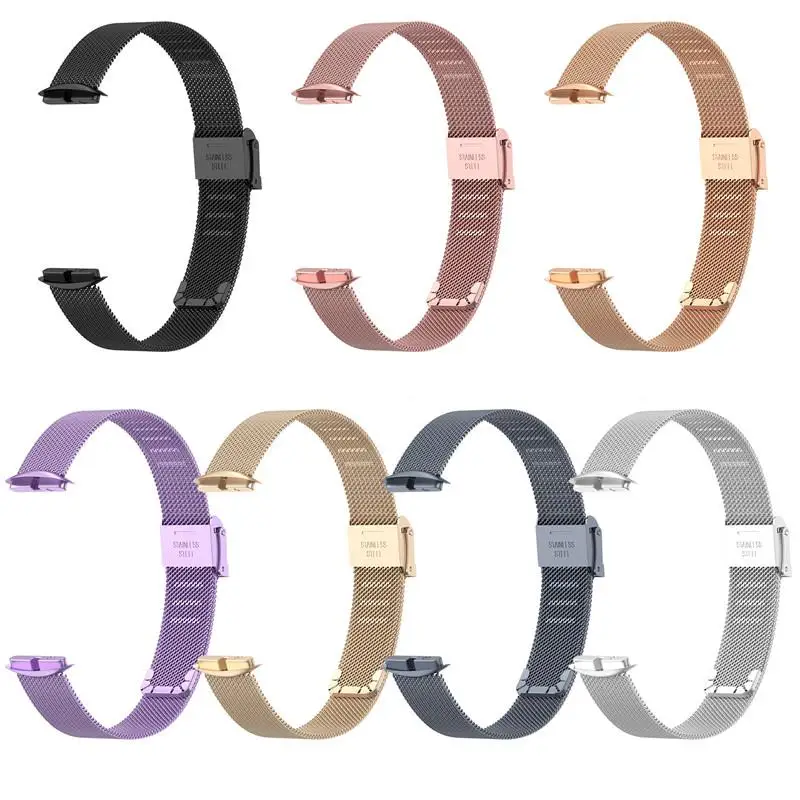 

Wrist Strap For Fitbit Luxe Metal Stainless Steel Watch Band For Fitbit Luxe Bracelet Adjustable Loop Replacement SmarWatch Belt