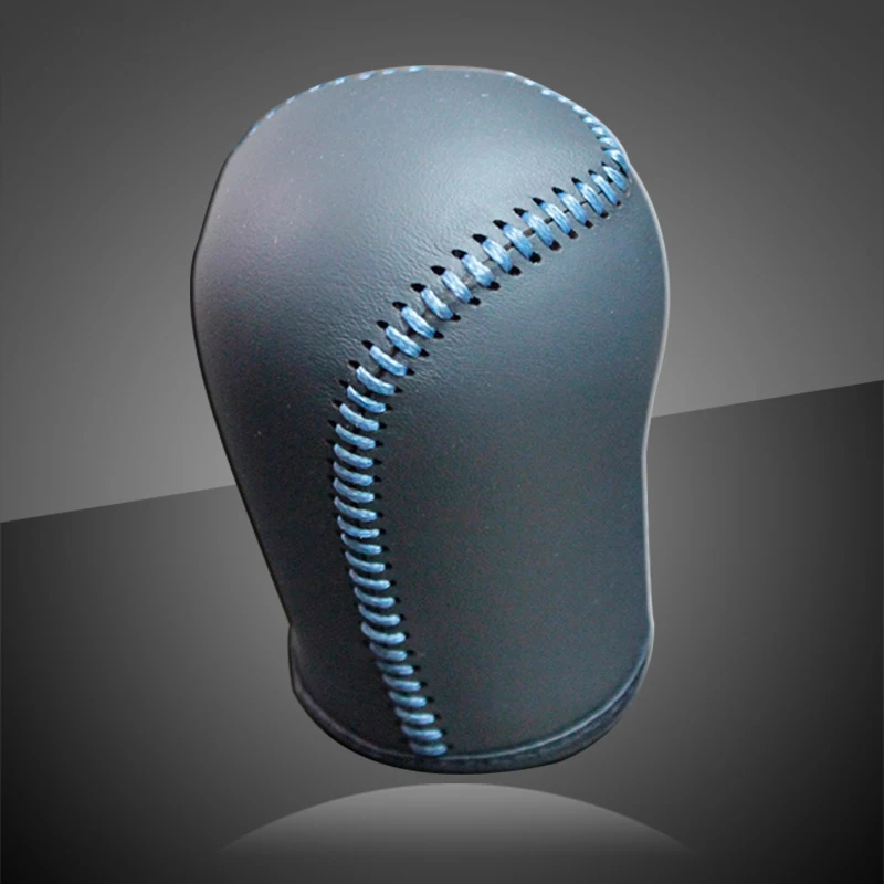 

Genuine Leather Gear Knob Cover For Ford Fiesta Ecosport MT Car on The Gear Shift Knob Gear Stick Case PPC Gear Shift Collar
