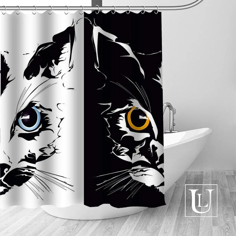 Абстрактная живопись с изображением животных котов занавески для душа