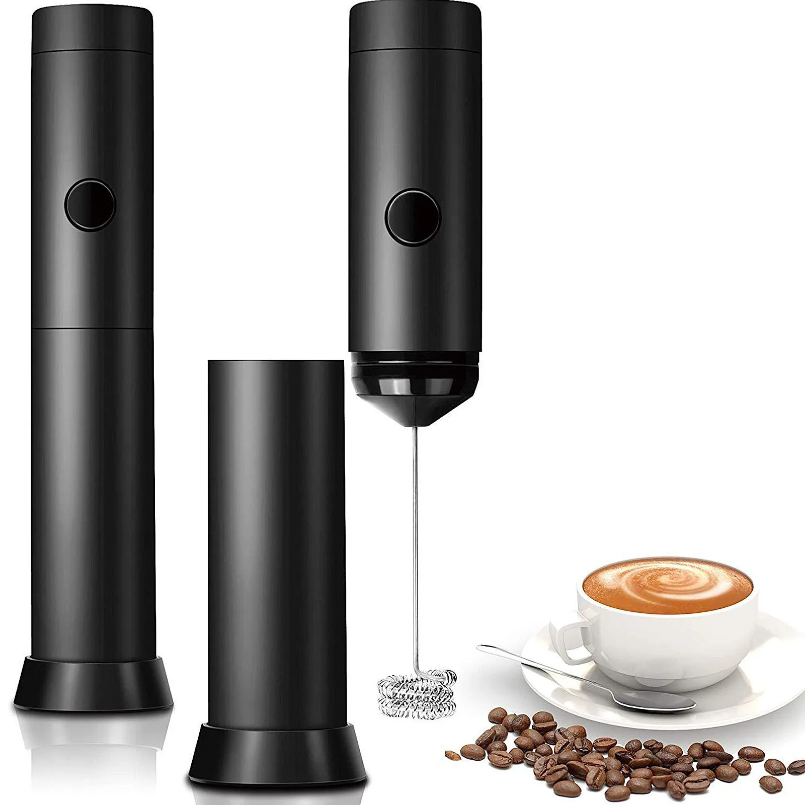 Ручной Электрический венчик из нержавеющей стали для молока мини миксер