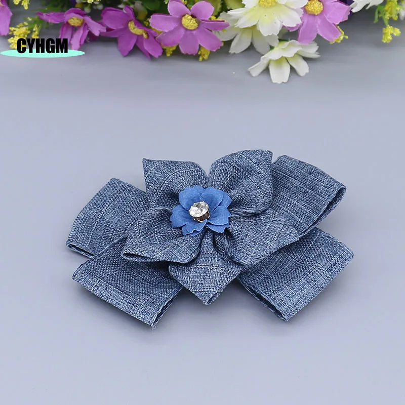 Оптовая продажа новые Ленточные заколки для волос девочек шелковые милые