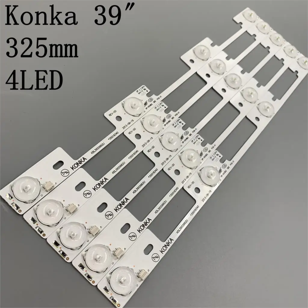 

New 100Pieces*4 LEDs*6V LED strips working for TV KDL39SS662U 35018339 KDL40SS662U 35019864 35018340 325mm