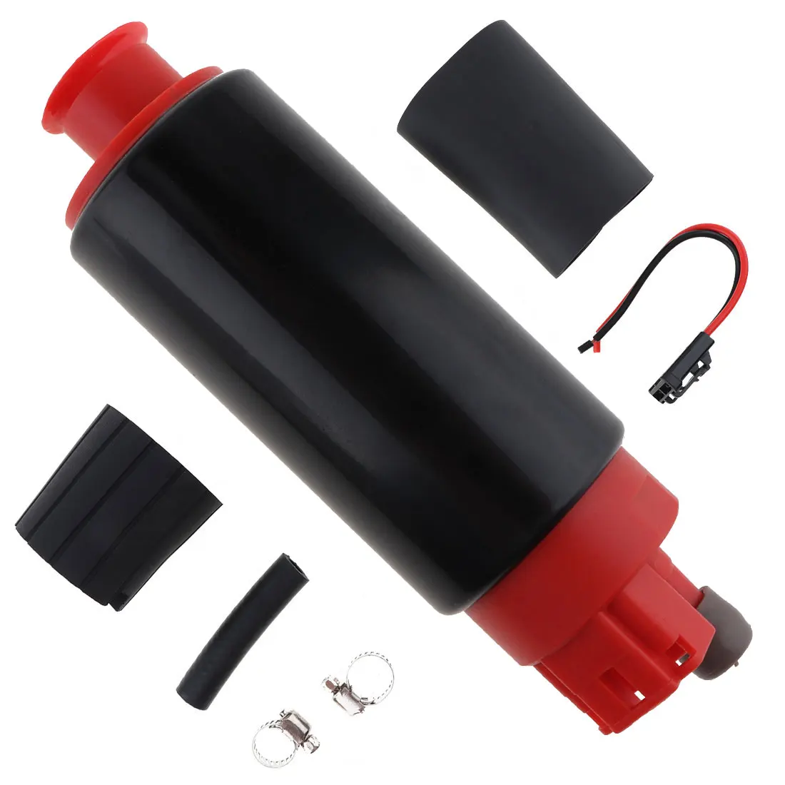 

Universal 13.5V 15-115PSI 255 LPH Auto High Flow Electric Fuel Pump Red with Filter Installation Tools for Chevrolet Cars SUV