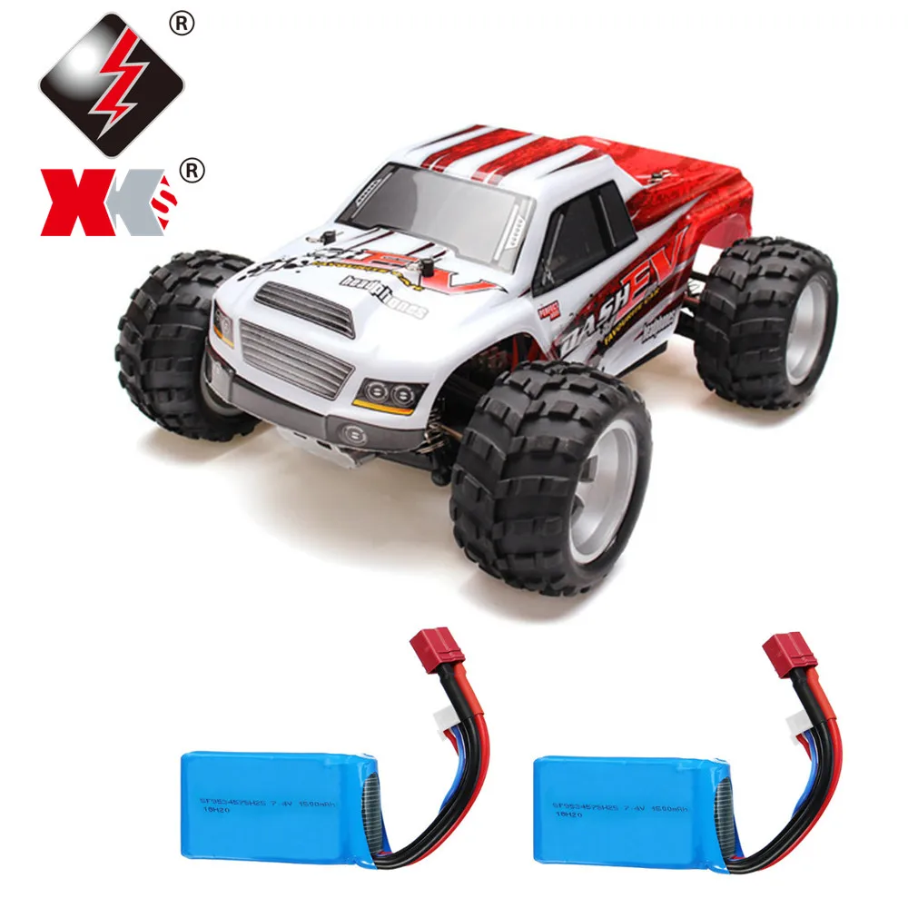 

WLtoys A979B с двумя батареями 1/18 2,4G полноприводный грузовик Радиоуправляемый автомобиль модель 70 км/ч RTR машина с дистанционным управлением игр...